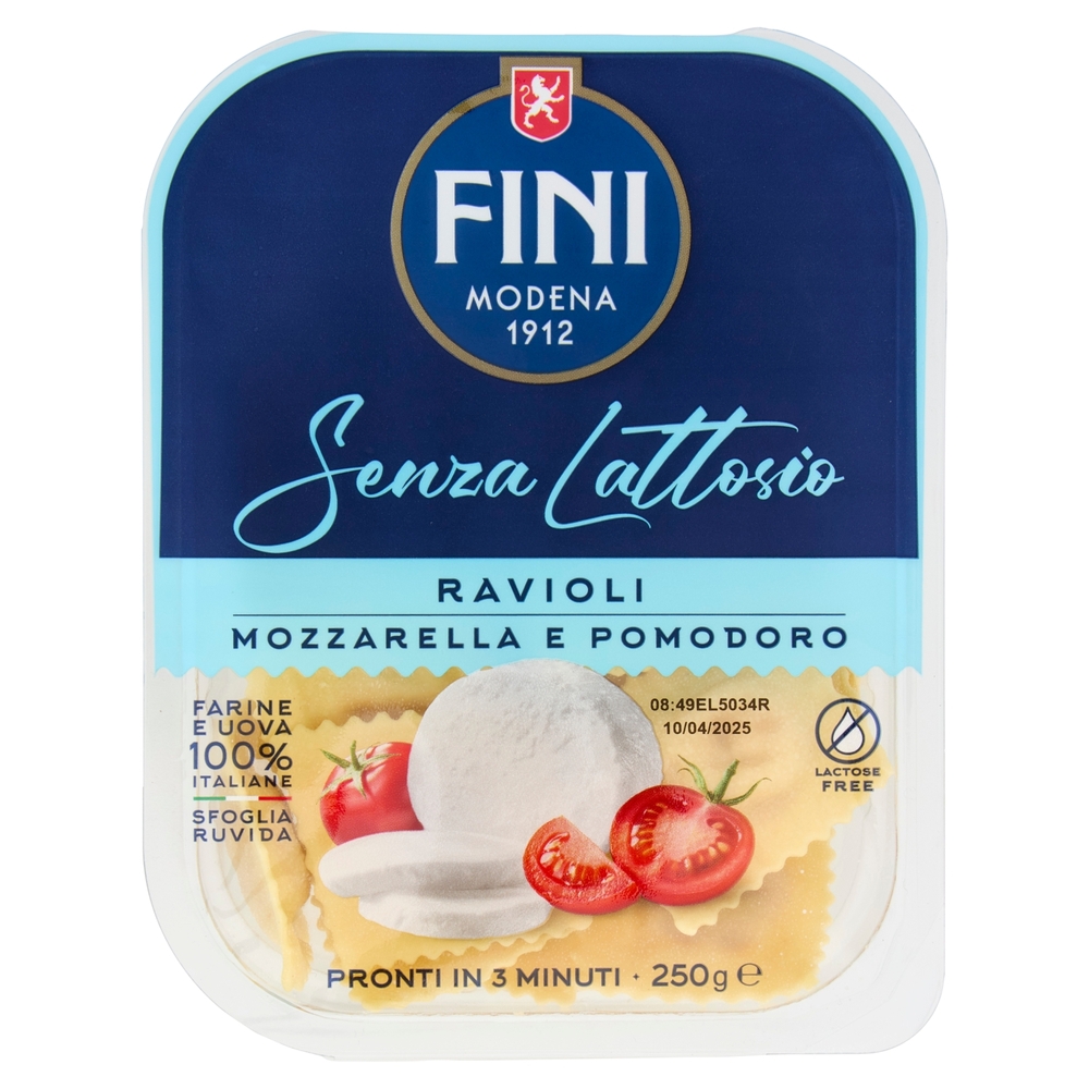 Fini Senza Lattosio Ravioli Mozzarella e Pomodoro 250 g